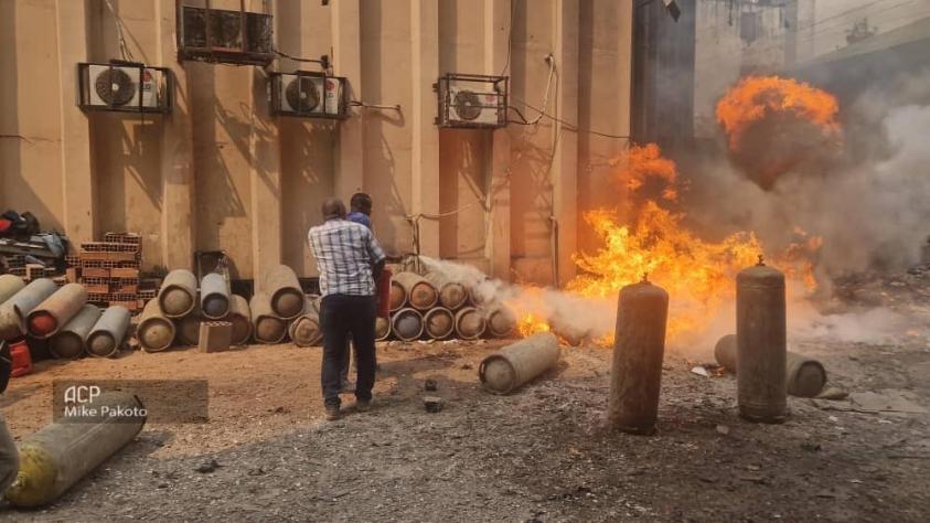 Explosion des bouteilles de gaz dans une commune de Kinshasa